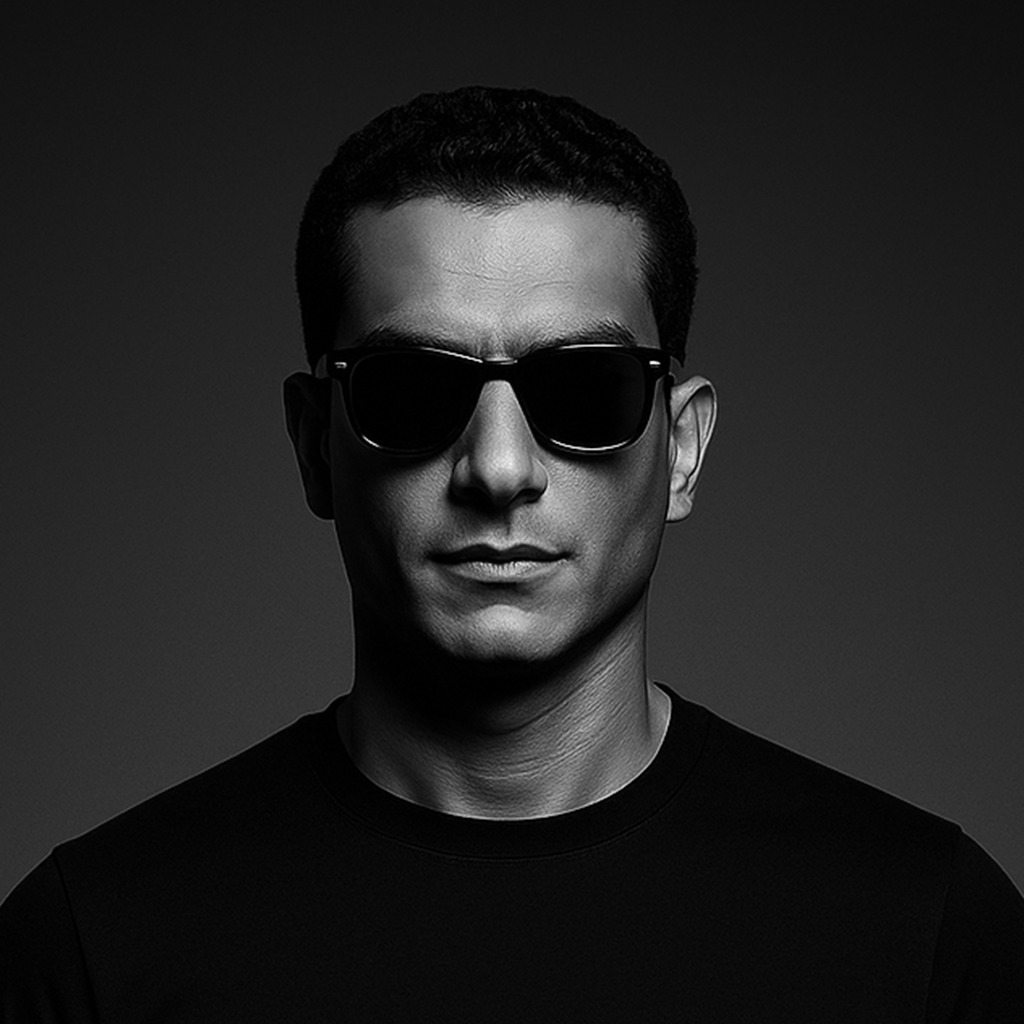 Professional portrait of Omar Hesham, graphic designer and web developer